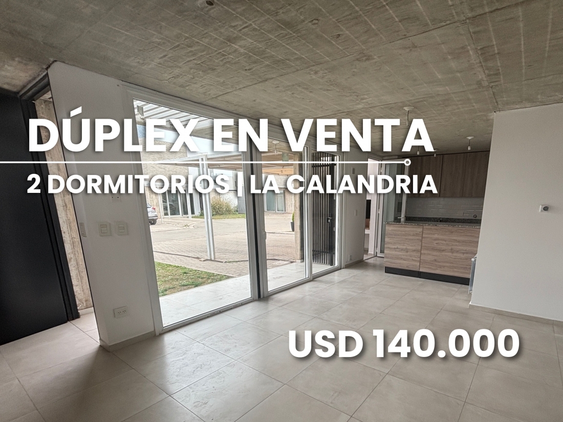 D�PLEX EN VENTA LA CALANDRIA 2 DORMITORIOS